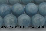 CAQ704 15.5 inches 12mm round natural aquamarine beads wholesale