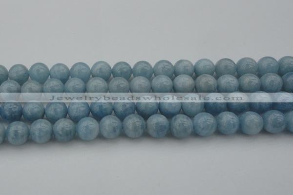 CAQ704 15.5 inches 12mm round natural aquamarine beads wholesale