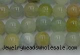 CAQ752 15.5 inches 8mm round aquamarine beads wholesale