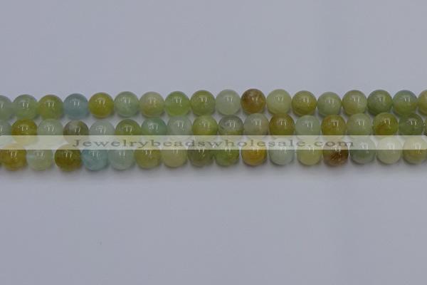 CAQ753 15.5 inches 10mm round aquamarine beads wholesale