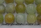 CAQ754 15.5 inches 12mm round aquamarine beads wholesale