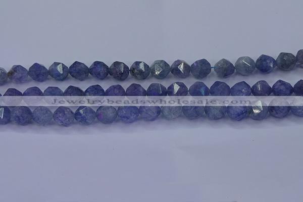 CAQ775 15.5 inches 14mm faceted nuggets imitation aquamarine beads