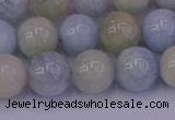 CAQ783 15.5 inches 10mm round natural aquamarine beads