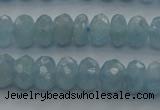 CAQ81 15.5 inches 4*7mm faceted rondelle AA grade aquamarine beads