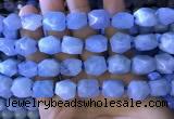 CAQ862 15.5 inches 10*12mm - 12*14mm faceted nuggets aquamarine beads