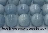 CAQ906 15.5 inches 6mm round aquamarine gemstone beads