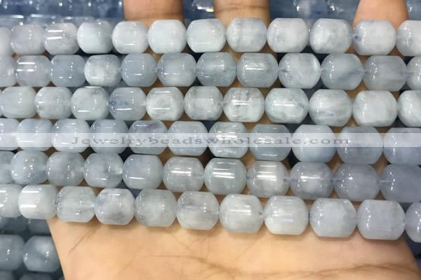 CAQ916 15.5 inches 8*10mm tube aquamarine gemstone beads