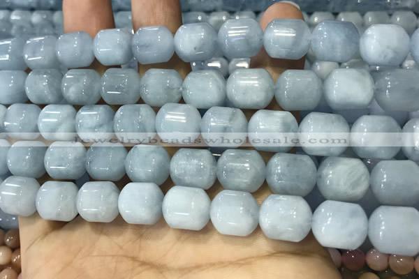 CAQ917 15.5 inches 10*12mm tube aquamarine gemstone beads