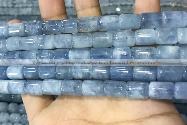 CAQ918 15.5 inches 8*12mm tube aquamarine gemstone beads