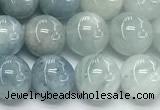 CAQ937 15 inches 10mm round aquamarine gemstone beads