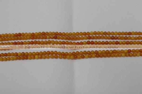 CAR100 15.5 inches 3mm round natural amber beads