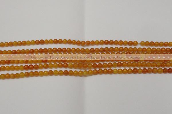 CAR101 15.5 inches 4mm round natural amber beads