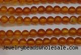 CAR105 15.5 inches 3mm round natural amber beads