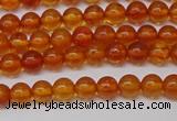 CAR106 15.5 inches 4mm round natural amber beads