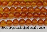 CAR107 15.5 inches 5mm round natural amber beads