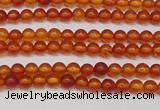 CAR110 15.5 inches 3mm round natural amber beads