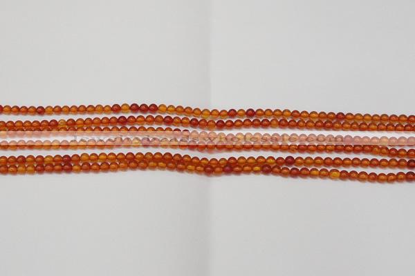 CAR110 15.5 inches 3mm round natural amber beads