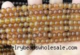 CAR233 15.5 inches 5mm - 5.5mm round natural amber beads wholesale