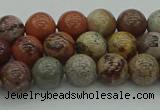 CAR351 15.5 inches 6mm round red artistic jasper beads wholesale