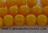 CAR403 15.5 inches 10mm round synthetic amber beads wholesale