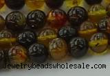 CAR501 15.5 inches 6mm - 7mm round natural amber beads wholesale