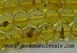 CAR522 15.5 inches 7mm - 8mm round natural amber beads wholesale