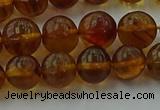 CAR527 15.5 inches 7mm - 8mm round natural amber beads wholesale