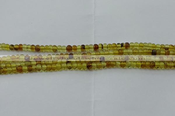 CAR536 15.5 inches 3*5mm rondelle natural amber beads wholesale