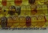 CAR538 15.5 inches 5*8mm rondelle natural amber beads wholesale