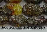 CAR548 15.5 inches 12*15mm - 13*17mm oval natural amber beads