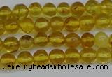 CAR550 15.5 inches 4mm - 5mm round natural amber beads wholesale