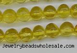 CAR555 15.5 inches 4mm - 5mm round natural amber beads wholesale