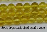 CAR559 15.5 inches 6mm - 6.5mm round natural amber beads wholesale