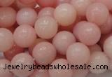 CAS06 15.5 inches 12mm round pink angel skin gemstone beads