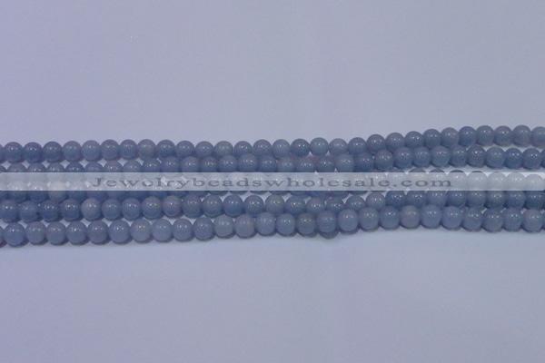 CAS200 15.5 inches 4mm round blue angel skin gemstone beads