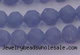 CAS211 15.5 inches 8mm faceted nuggets blue angel skin gemstone beads