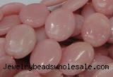 CAS22 15.5 inches 18*25mm oval pink angel skin gemstone beads