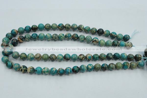 CAT01 15.5 inches 10mm round natural aqua terra jasper beads