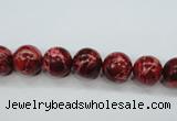 CAT161 15.5 inches 8mm round dyed natural aqua terra jasper beads