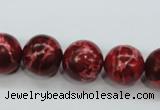 CAT166 15.5 inches 18mm round dyed natural aqua terra jasper beads