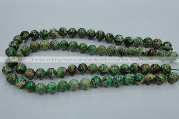 CAT221 15.5 inches 14mm round dyed natural aqua terra jasper beads