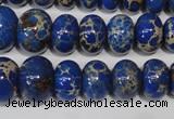 CAT301 15.5 inches 7*10mm – 15*20mm rondelle dyed aqua terra jasper beads