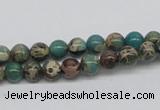 CAT5002 15.5 inches 6mm round natural aqua terra jasper beads