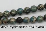 CAT5003 15.5 inches 8mm round natural aqua terra jasper beads