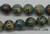 CAT5005 15.5 inches 12mm round natural aqua terra jasper beads