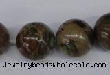 CAT5055 15.5 inches 18mm round natural aqua terra jasper beads