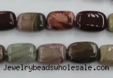 CAT5311 15.5 inches 8*14mm rectangle aqua terra jasper beads wholesale