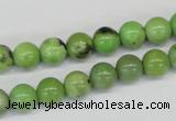 CAU02 round 8mm australia chrysoprase gemstone beads Wholesale