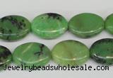 CAU17 12*16mm flat oval australia chrysoprase beads Wholesale