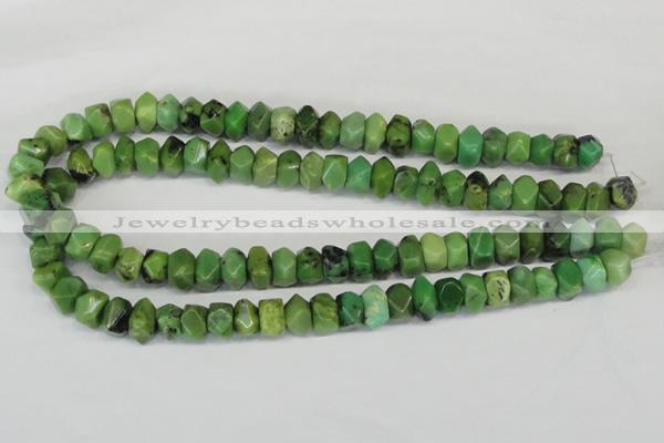 CAU32 15.5 inches 8*12mm nugget australia chrysoprase beads wholesale